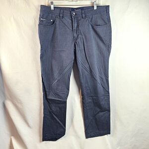 Atelier Gardeur Nevio 2 Pants Mens 36x34 Blue Cotton Regular Fit Textured Casual